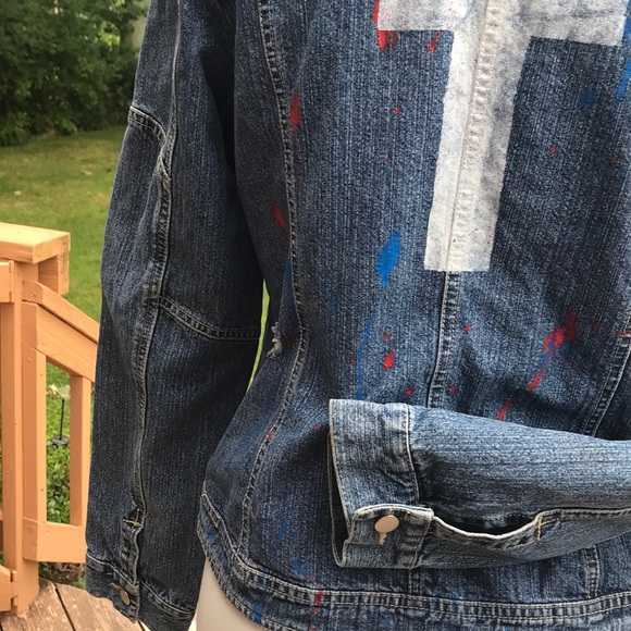 Worn denim jacket size 10 - Picture 6 of 11